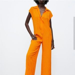 Orange Zara Jumpsuit NWT🧡🍊
